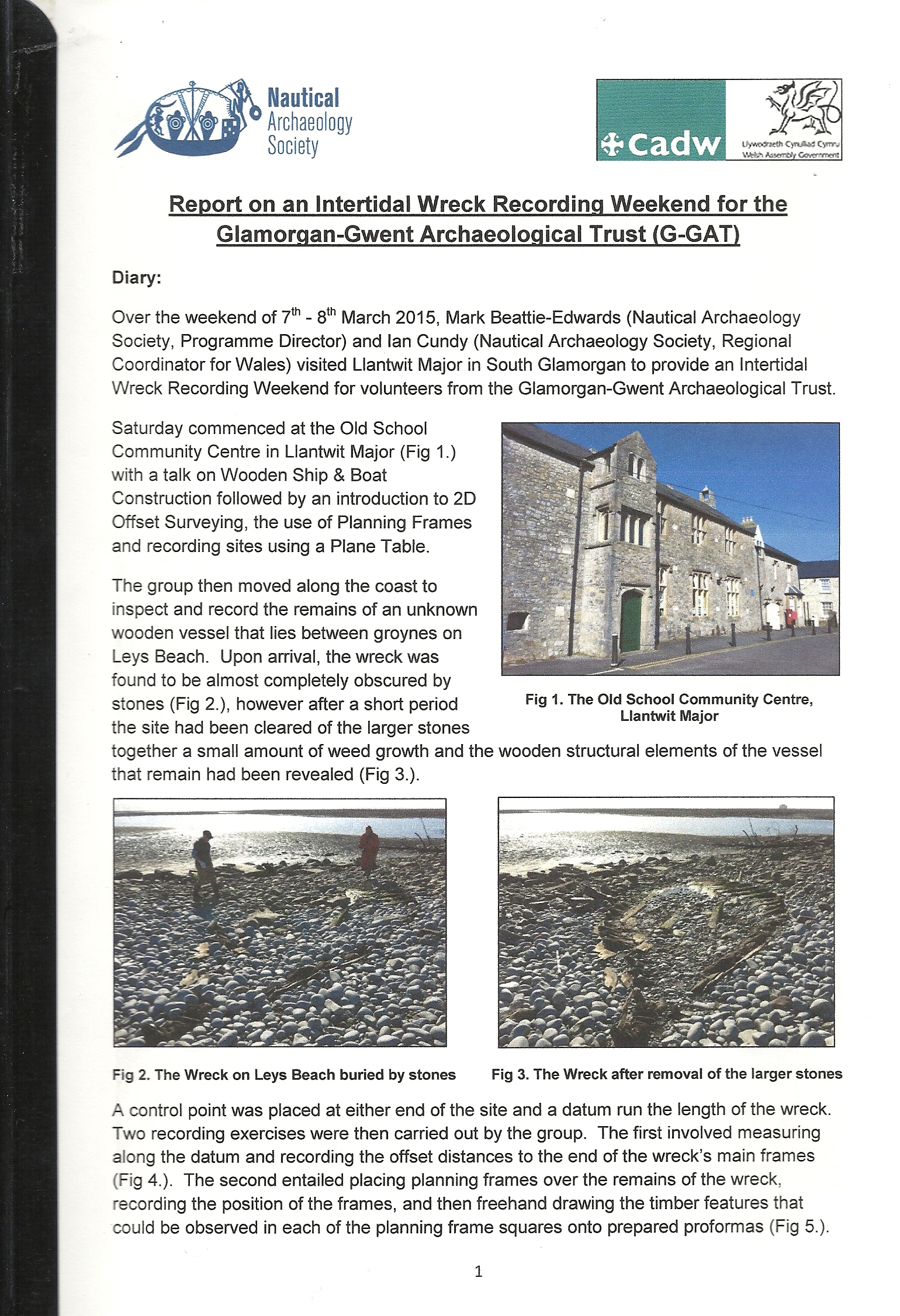 Report - Leys Beach Field school 2015